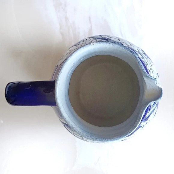 Betschdorf French Colbalt Blue Stoneware Pitcher - Picture 4 of 7